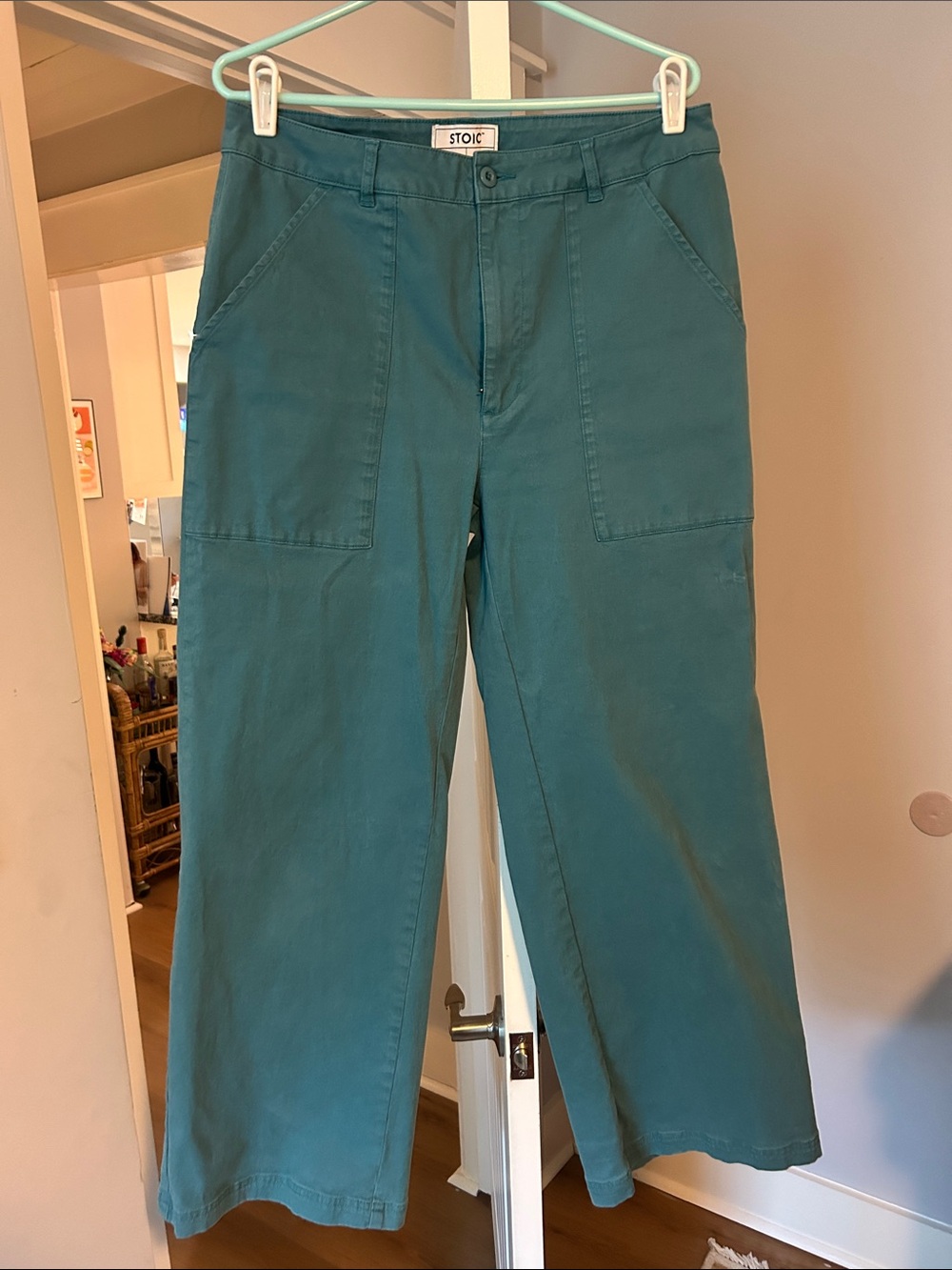 Stoic Teal Wide-Leg Women’s Jeans